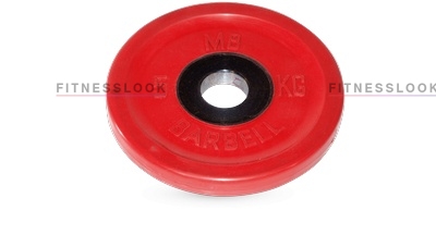 Диск для штанги MB Barbell евро-классик красный - 50 мм - 5 кг