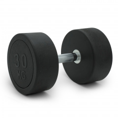 UnixFit PRO круглая 30 DBRND30PBK из каталога обрезиненных гантелей в Перми по цене 11490 ₽