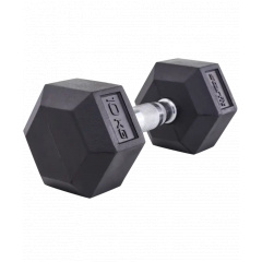 StarFit гексагональная 10 кг DB-301 из каталога обрезиненных гантелей в Перми по цене 4000 ₽