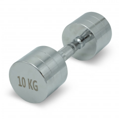 UnixFit PRO круглая 10 кг DBRND10PCE из каталога хромированных гантелей в Перми по цене 4170 ₽