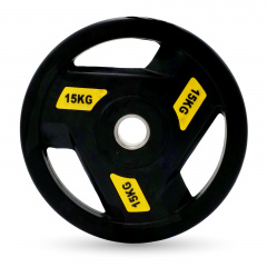 UnixFit PRO 15 кг, 51 мм DG15RUBPYL из каталога дисков для штанги с посадочным диаметром 50 мм. в Перми по цене 6891 ₽