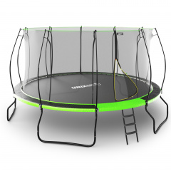 Батут с защитной сеткой Unix Line 14 ft UFO Green в Перми по цене 42390 ₽