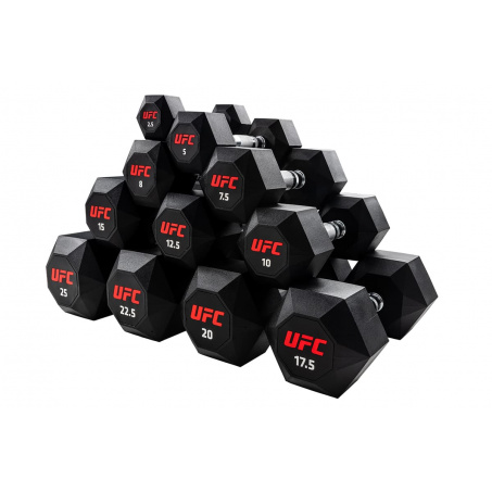 Рендер-0 для UFC Octagon Dumbbell 10 пар от 2,5 до 25кг