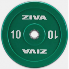 Ziva XP Competition Colored Rubber Bumper 10 kg из каталога дисков для штанги с посадочным диаметром 50 мм. в Перми по цене 10540 ₽