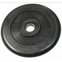 MB Barbell 20 кг металлическая втулка из каталога дисков для штанги с посадочным диаметром 30 мм.  в Перми по цене 8290 ₽