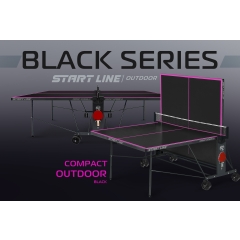 Start Line Compact-2 LX Всепогодный Black из каталога всепогодных теннисных столов в Перми по цене 43490 ₽