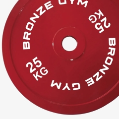 Bronze Gym для пауэрлифтинга красный 25 кг BGPLCL250 из каталога дисков для штанги с посадочным диаметром 50 мм. в Перми по цене 17790 ₽