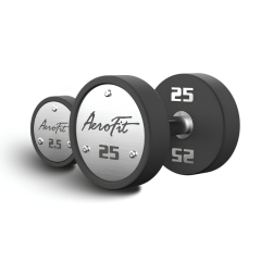 AeroFit AFPUDB2.5-25 набор полиуретановых гантелей, 2,5-25 кг, 10 пар, шаг 2,5 кг из каталога  в Перми по цене 230600 ₽