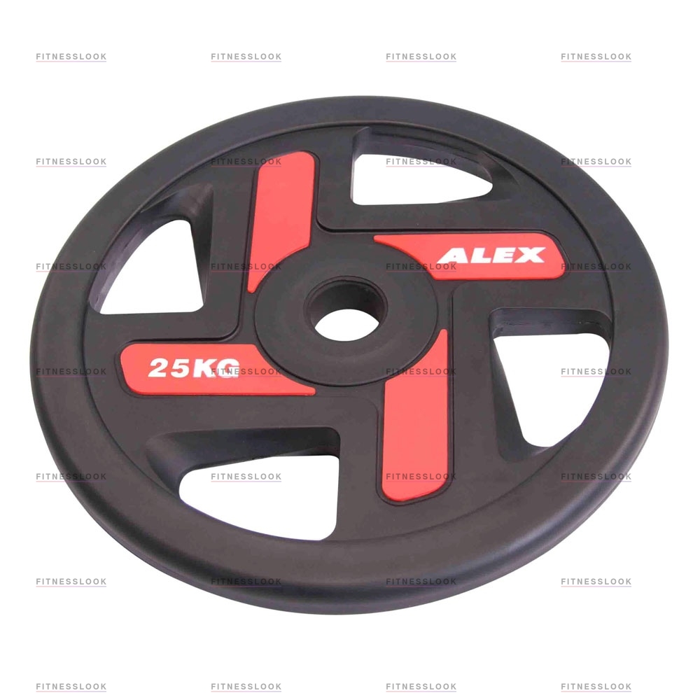 Alex полиуретановый 50 мм - 25 кг в Перми по цене 14420 ₽ в категории диски (блины) для штанг и гантелей Aerofit