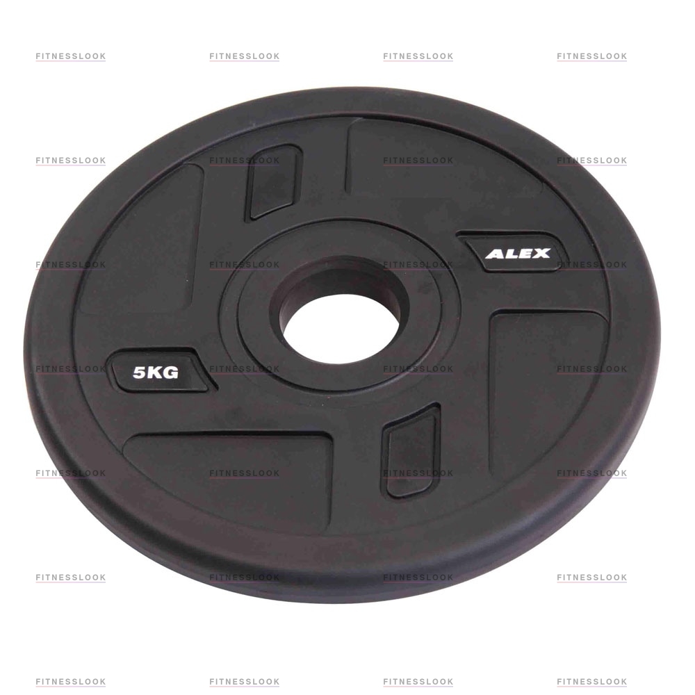 Alex полиуретановый 50 мм - 5  кг в Перми по цене 3933 ₽ в категории диски (блины) для штанг и гантелей Aerofit