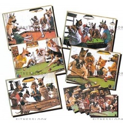 Weekend Зеркало-постер Doggies (5 шт) из каталога панно, постеров в Перми по цене 12356 ₽
