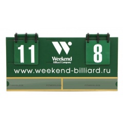 Weekend Комплект для турнира (табло) пул из каталога счетных досок в Перми по цене 16800 ₽
