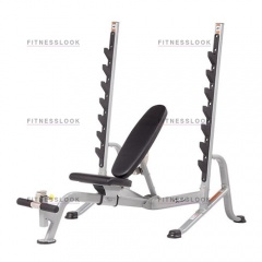 Hoist HF-5170 7 Position FID Bench - со стойками из каталога скамей со стойкой в Перми по цене 143480 ₽