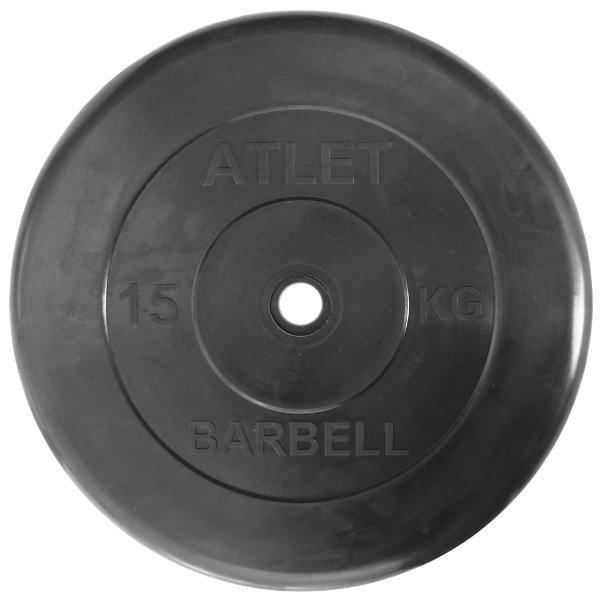 MB Barbell Atlet 50 мм - 15 кг из каталога дисков, грифов, гантелей, штанг в Перми по цене 4540 ₽