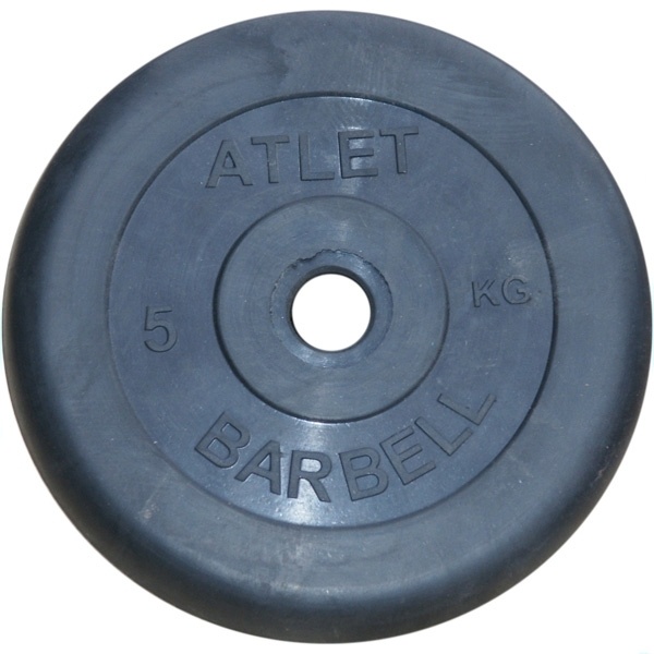 MB Barbell Atlet 50 мм - 5 кг из каталога дисков, грифов, гантелей, штанг в Перми по цене 1620 ₽