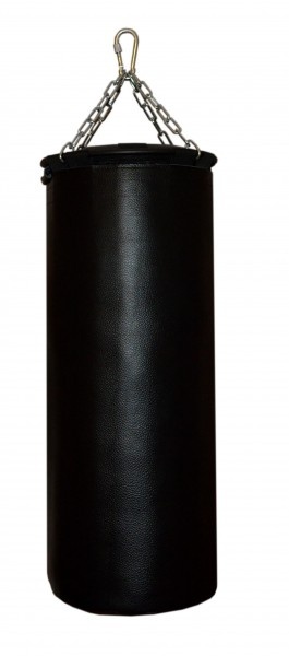 Рокки 150х40 см. 65 кг. кожа черный из каталога боксерских мешков и груш в Перми по цене 37380 ₽